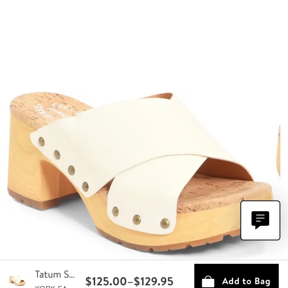 Tatum crossover wood heel Kork-ease Style #KE0007179